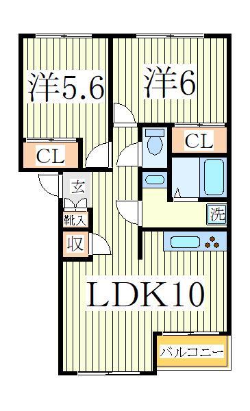 サンミラドールＣの間取り