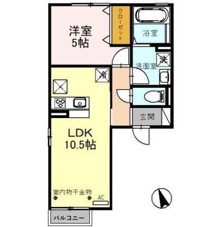 ルーチェ・２８　Ｅの間取り