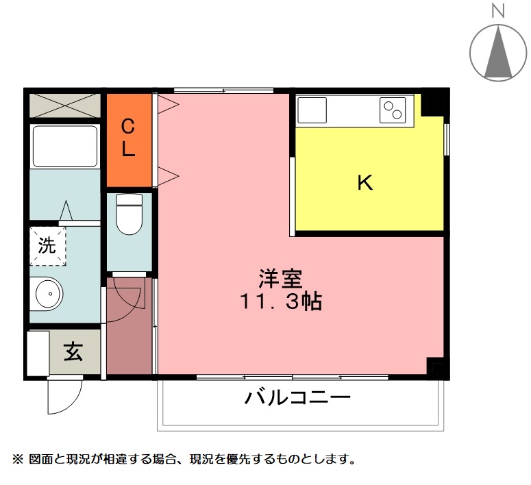 豊川市山道町のアパートの間取り