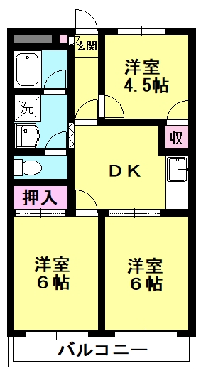 森川マンションの間取り
