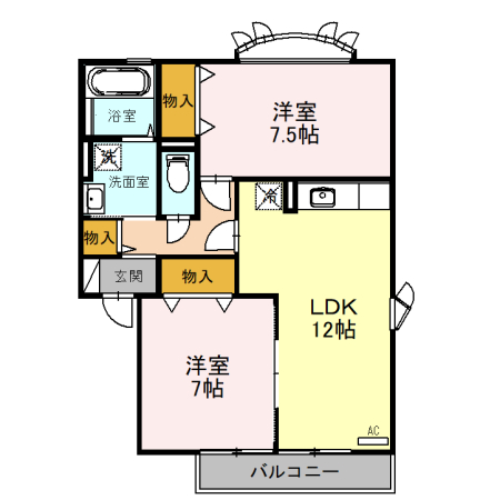 アザレアパーク　Ｂの間取り