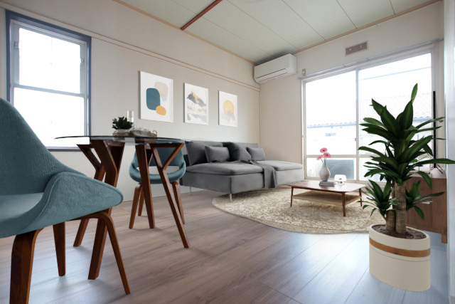 居室・リビング　家具や調度品の画像はＣＧとなります。