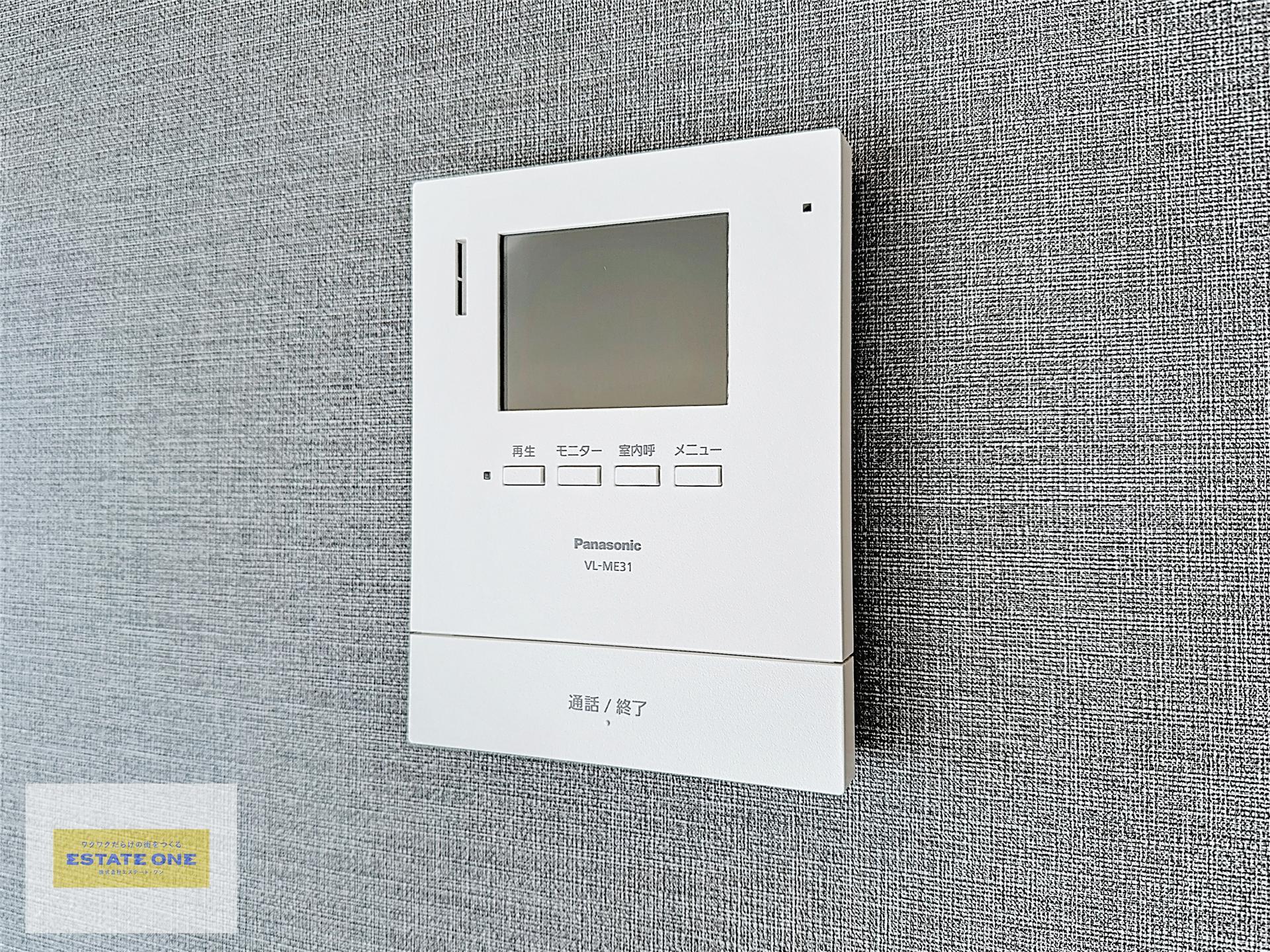 セキュリティ　来客の顔が確認できるモニターホン付きで安心★