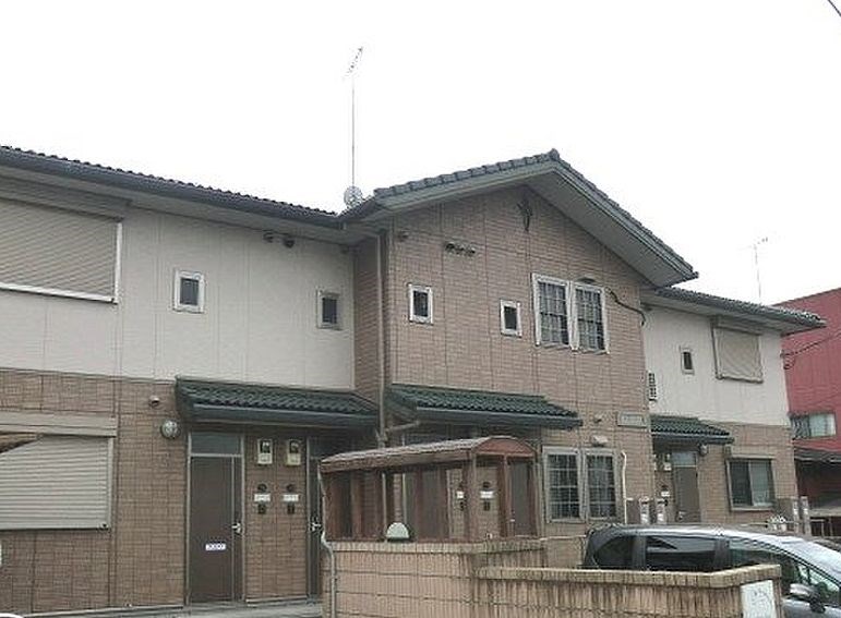 建物外観　ペットと一緒にお暮しいただけるペット共生アパートです。