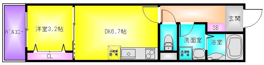 ソレイユIIの間取り写真