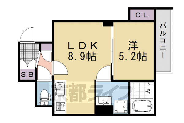 ラモーナ滝ノ町Iの間取り写真
