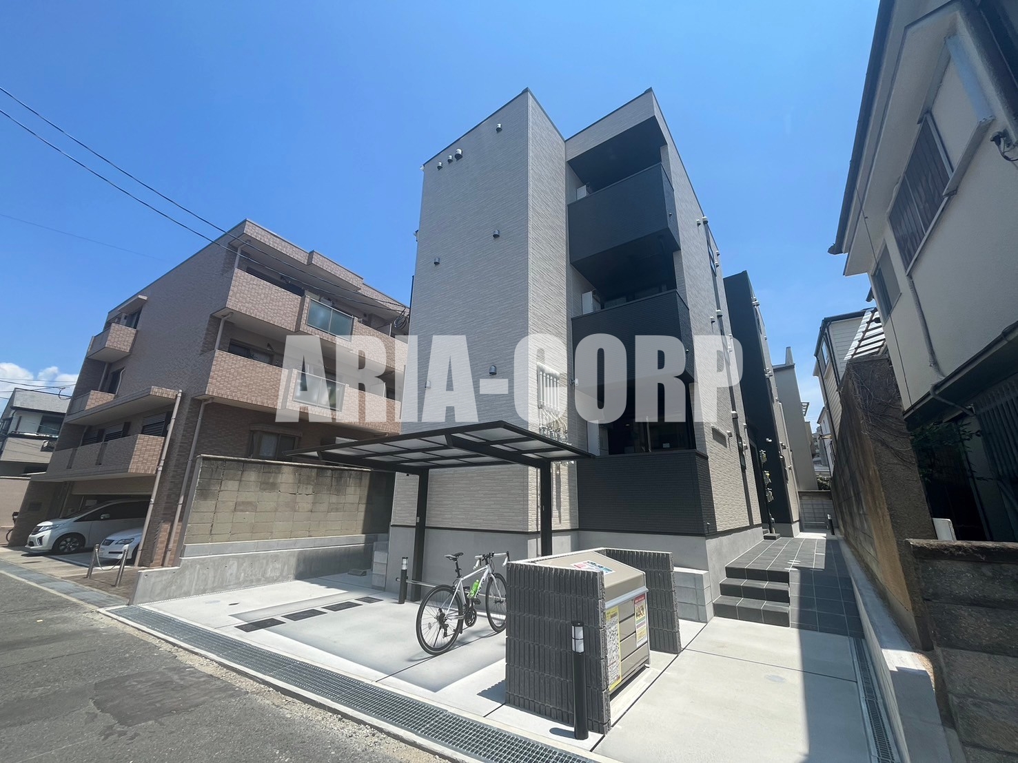 建物外観　2024年完成、大手ハウスメーカー施工デザイナーズアパート！