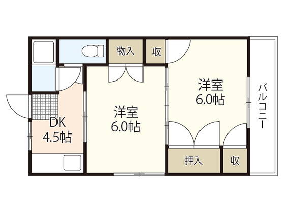 片岡ビルの間取り