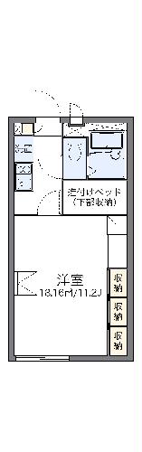 レオパレスビーンズの間取り