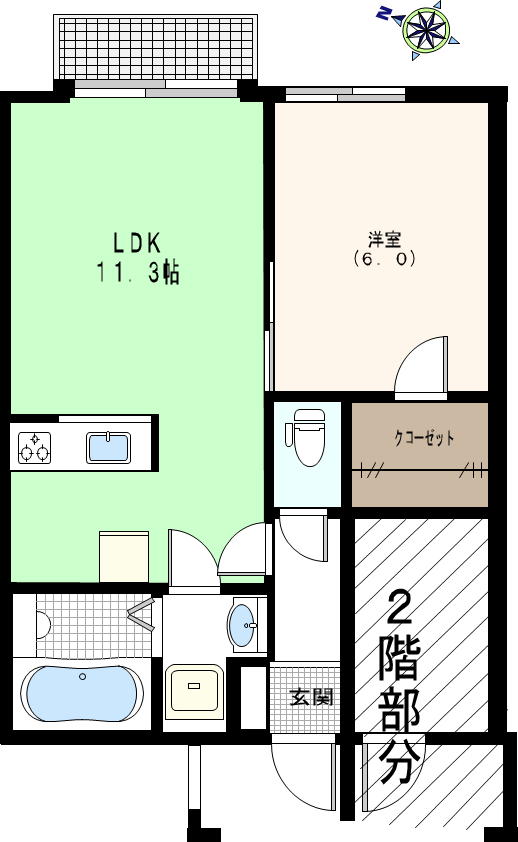 LAPAZ御影の間取り