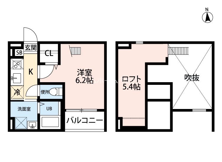 メゾン・シャルマン日比野の間取り