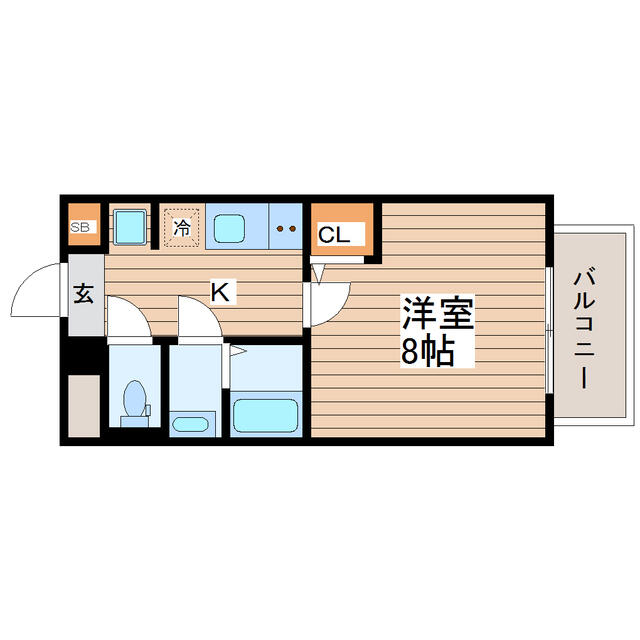 墨田区緑のマンションの間取り