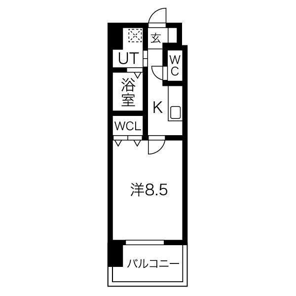 ＩＣＨＩＮＯＭＩＹＡ　ＲＩＳＥの間取り