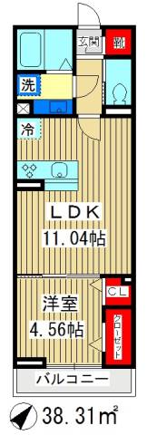 東京都板橋区赤塚８（アパート）の賃貸物件の間取り