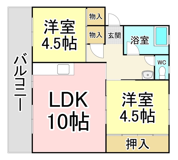 ユートピア葛原の間取り