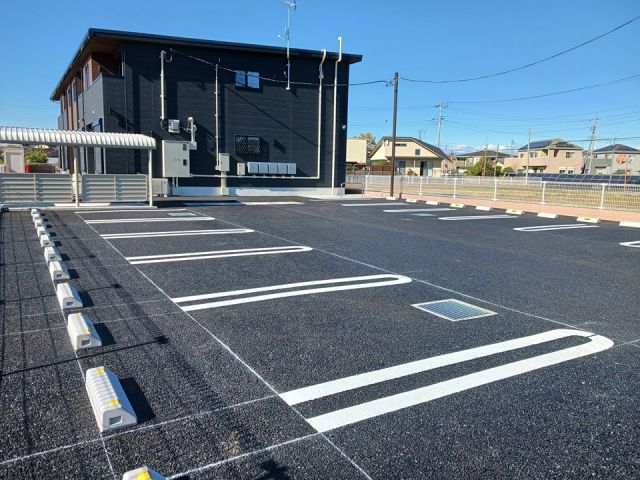 【加須市川口のアパートの駐車場】