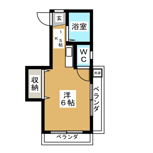 ハイツ毛利の間取り