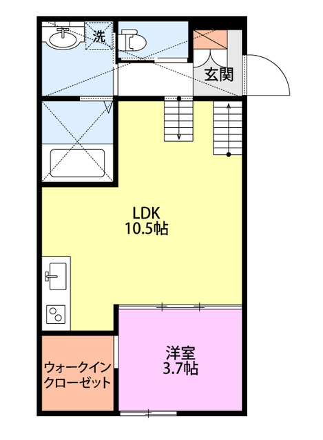 75apartment.神道寺の間取り