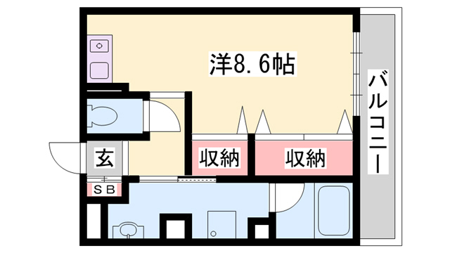 シャトー三和南車崎の間取り