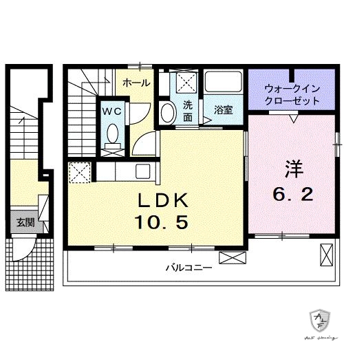 可児郡御嵩町中のアパートの間取り