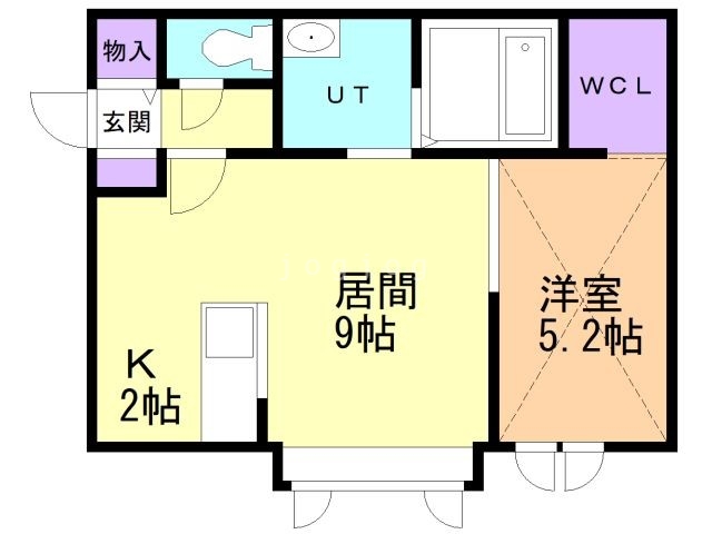 ヴェルヒュッテふらの栄町の間取り