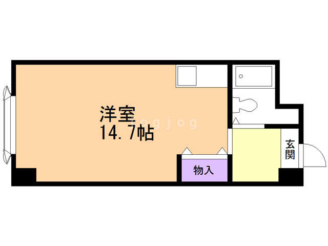 札幌市西区発寒九条のマンションの間取り