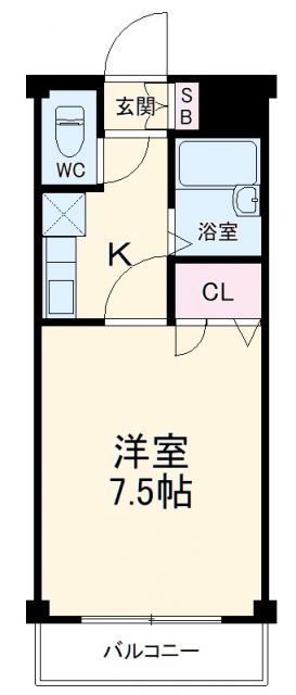 アルファコート名南の間取り