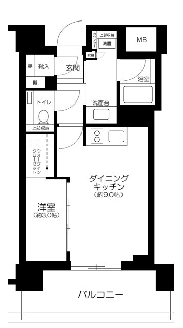 港区白金台のマンションの間取り