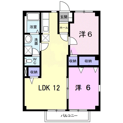 メゾンソレイユの間取り