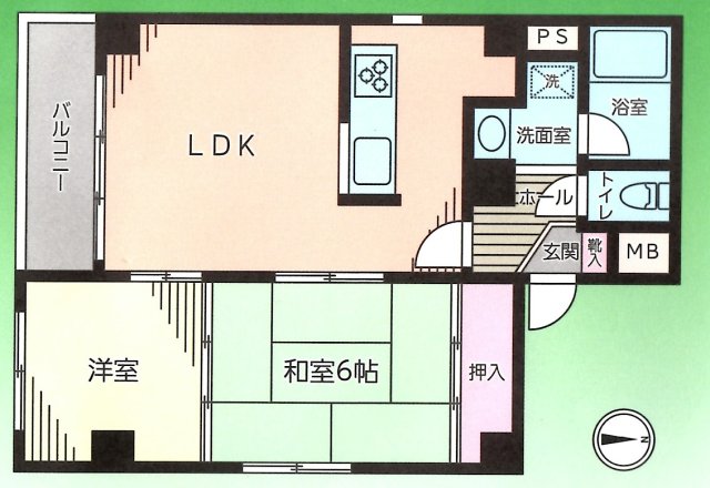 サンライズ林 IIの間取り