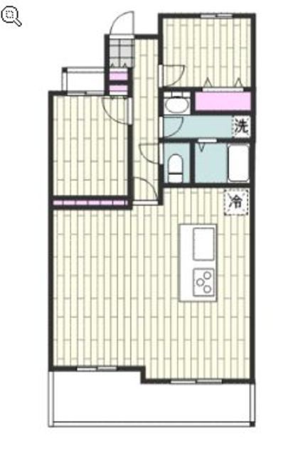 【横浜市都筑区見花山のマンションの間取り】