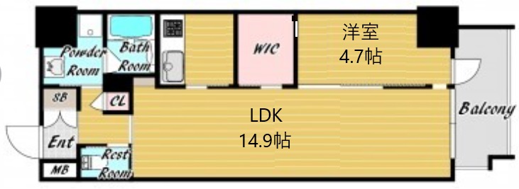 zonna神戸磯上通の間取り