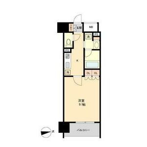 仙台市宮城野区鉄砲町中のマンションの間取り