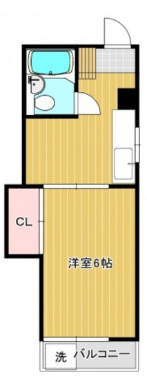 広島市中区竹屋町のマンションの間取り