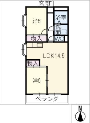 第２アダチコーポの間取り