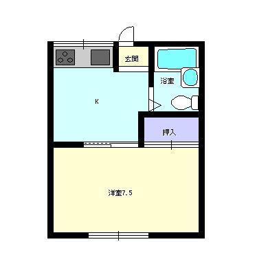 コーポみちのくの間取り