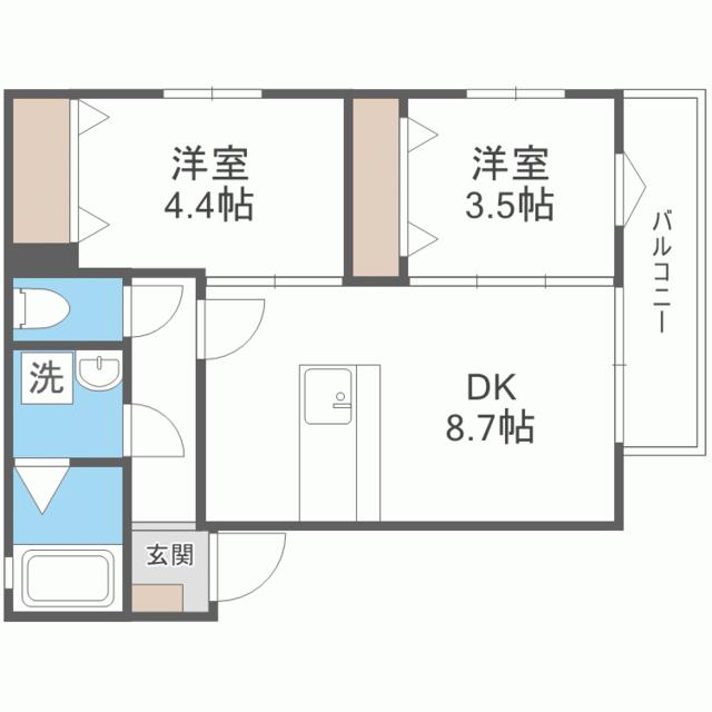 リテラス筑紫の間取り