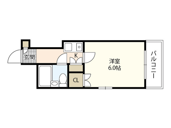 広島市中区江波南のマンションの間取り