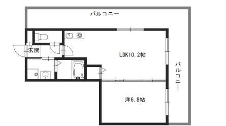 姫路市幸町のマンションの間取り