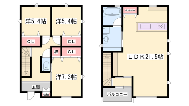 リアンハウス今在家北IIIの間取り