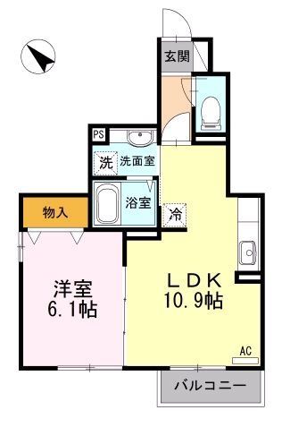 川崎市高津区瀬田のアパートの間取り