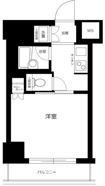 豊島区巣鴨のマンションの間取り