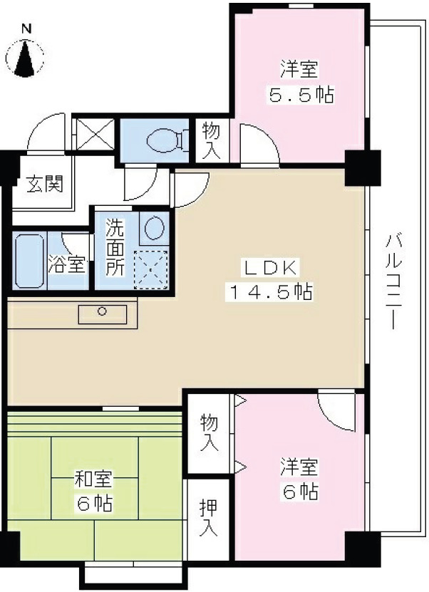 メゾン日月の間取り