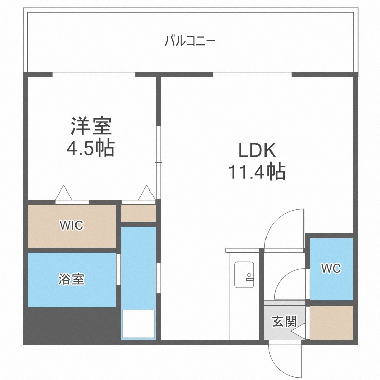 リベルタ澄川の間取り