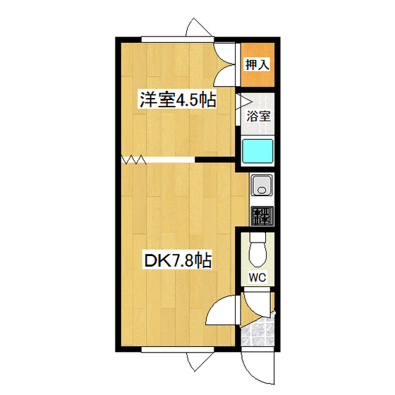 オーチャードK1の間取り