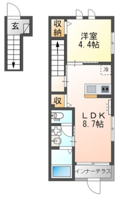 高松町2丁目新築APの間取り