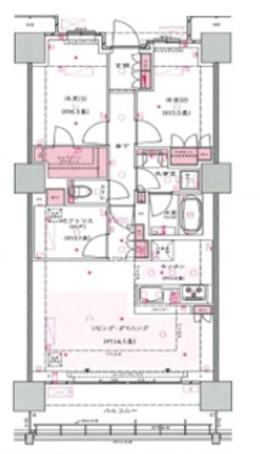 大宮スカイ&スクエア ザ・タワーの間取り