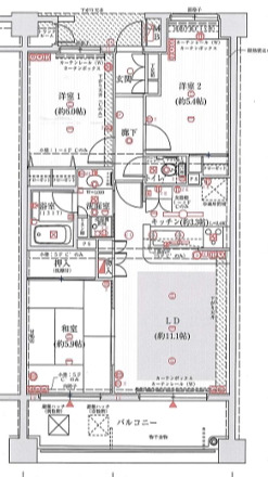 神戸市須磨区高倉町のマンションの間取り