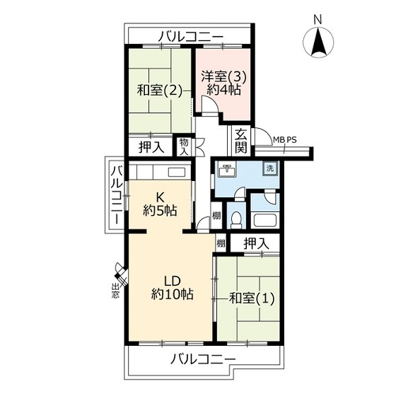 ＵＲパークシティ鴻巣駅前プラザ第二の間取り