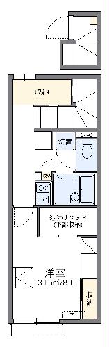 レオパレスボンジュールIVの間取り